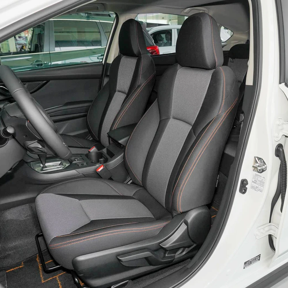 

For Subaru XV 2012 2014 2015 2018 2021 Seats Cover Genuine Leather & PVC Leather Seat Cushion Car Supports Accessories 12PCS/Set