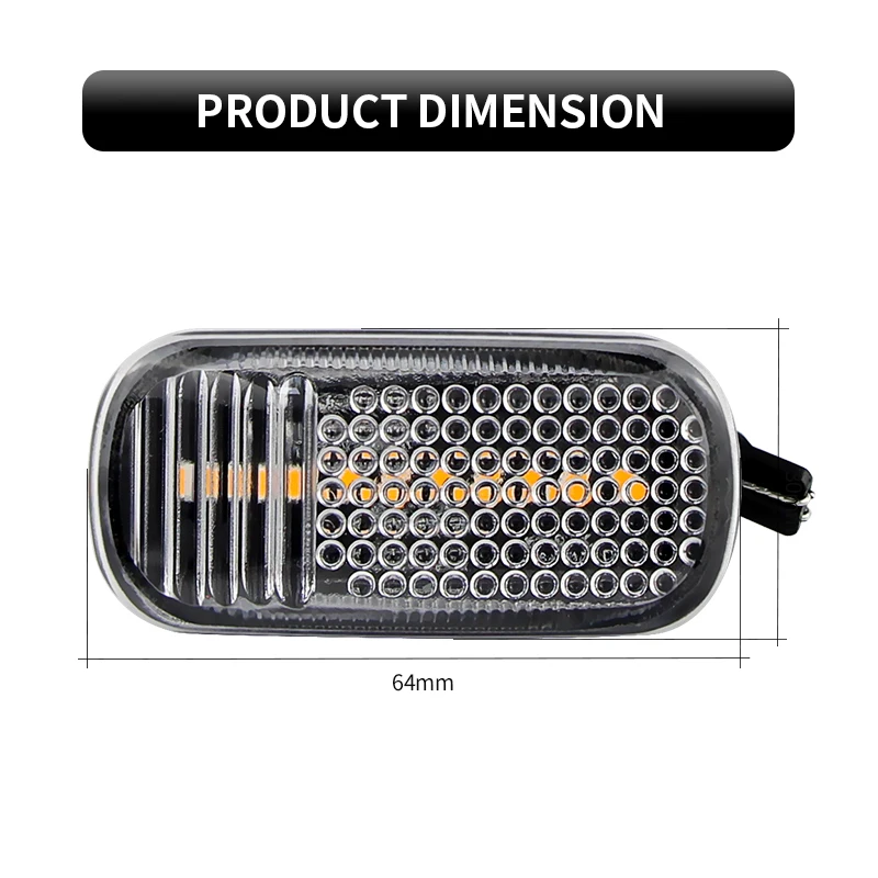 2PCS LED Side Marker Lights Turn Signal Lamps For Honda Accord 1997-2013 Civic 2001-2015 City 2003-2008 CR-V 1995-2016 Fit Jazz