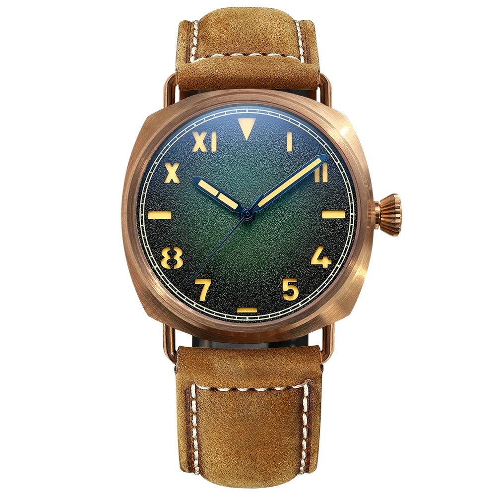 

Наручные часы SF760S STEELFLIER в ретро-стиле, бронзовые, с автоматическим механическим механизмом NH35, суперлюминесцентным сапфировым стеклом, водонепроницаемостью 20 бар