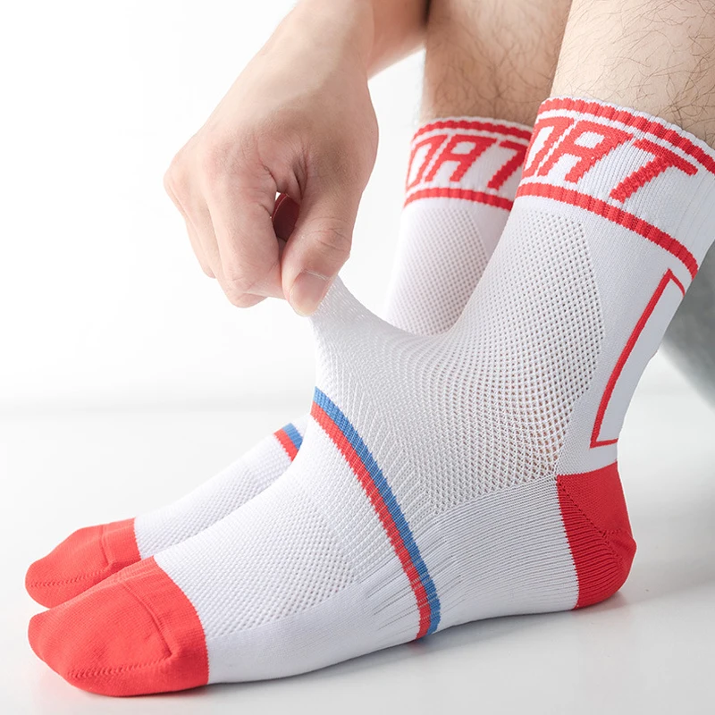 Professional Cycling Socks Breathable Road Bicycle Socks Men Women Outdoor Sports Racing Running Marathon Sport Socks