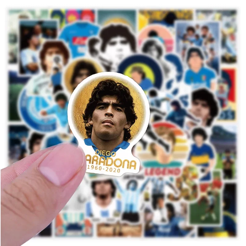 50Pcs Soccer Star Tribute Football Graffiti Stickers bagaglio fai da te chitarra Laptop impermeabile PVC Classic Toy Sticker decalcomanie