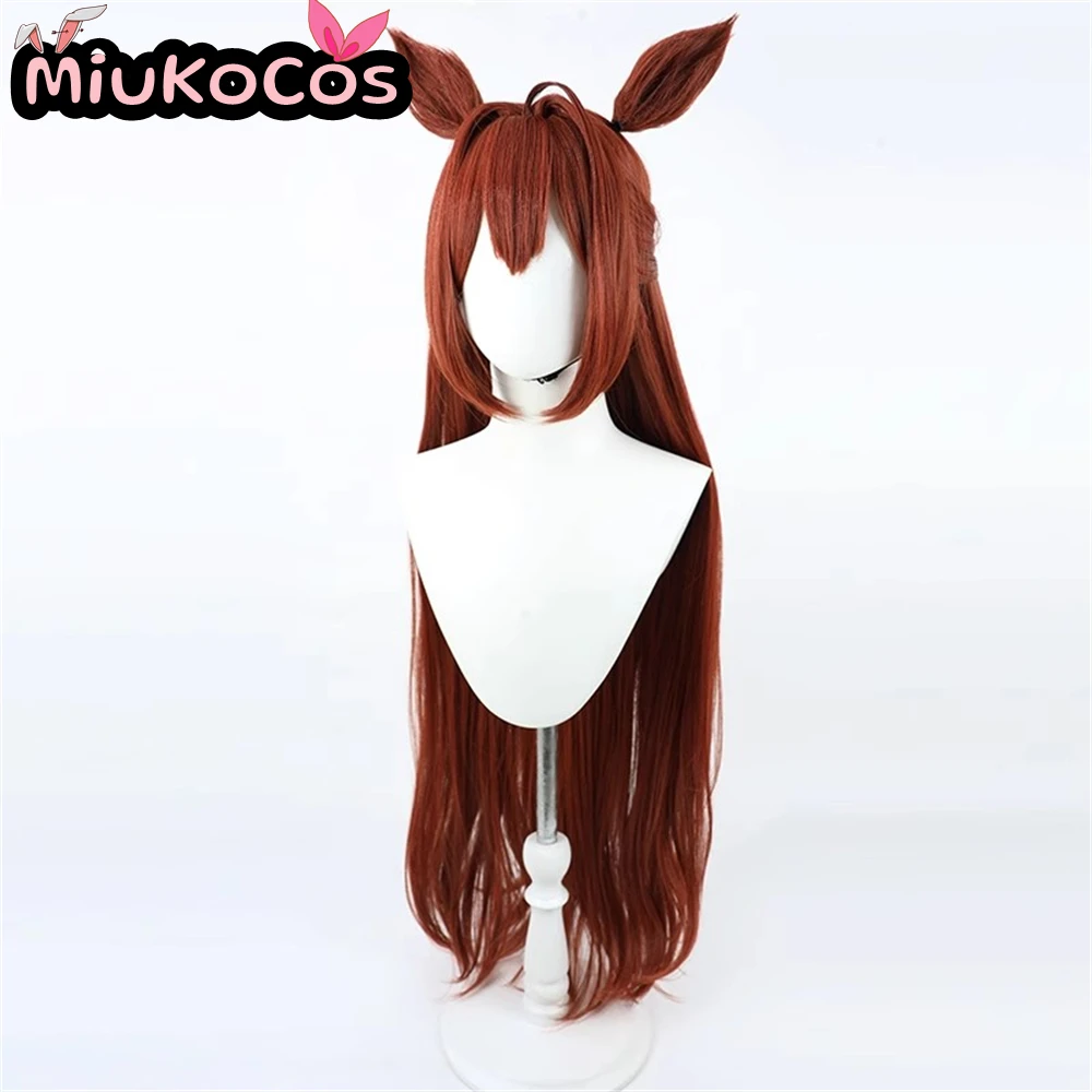 EN STOCK ьレト Daiwa Scarlet Navidad Cosplay Peluca Orejas y Cola MiukoCosplay Juego Umamusume: Pretty Derby Cosplay