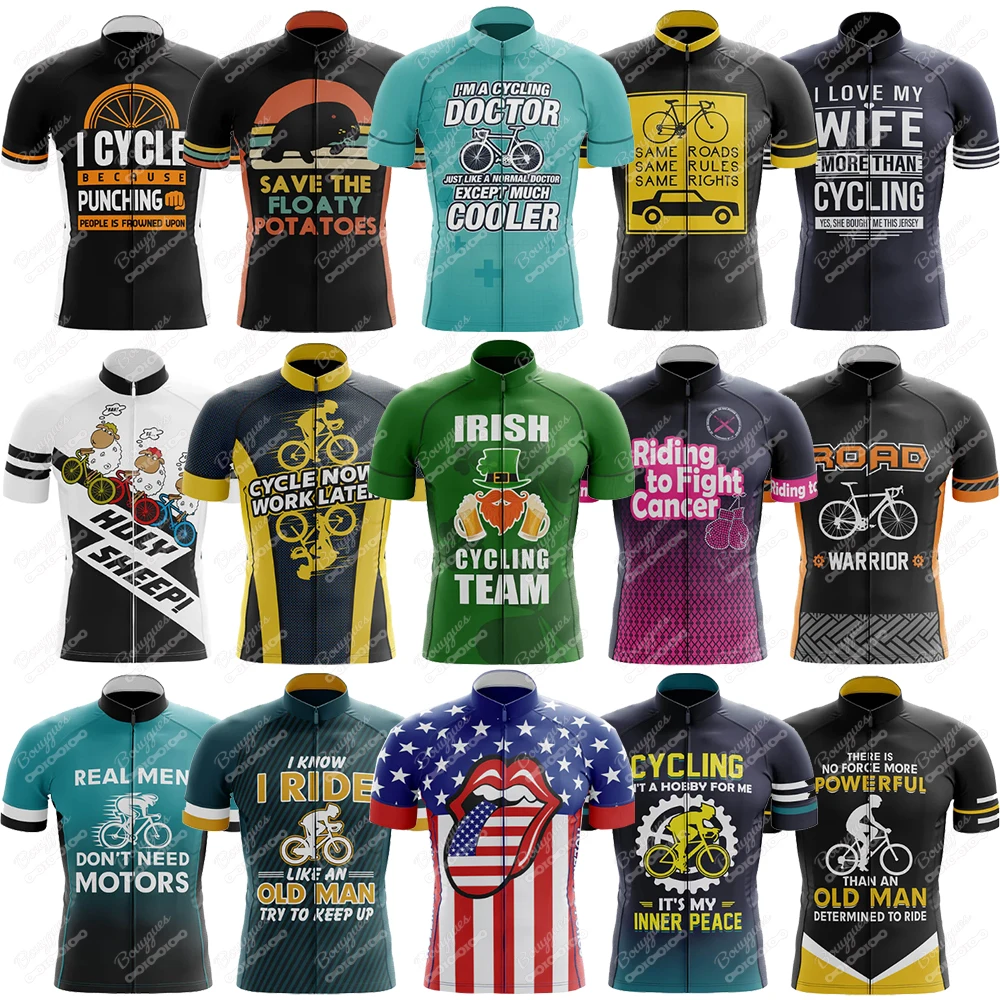 17 New Styles Summer V13 Cycling Jersey For Men Short Sleeve Reflective MTB Maillot Downhill Pro Team Mountain Bicycle Clothing