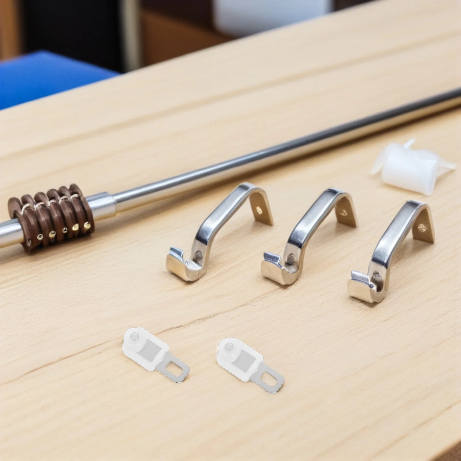 

40Pcs Heavy Duty Curtain Track Gliders Stainless Steel Roller Wheels Smooth Silent Operation for Ceiling Wall Tracks Easy