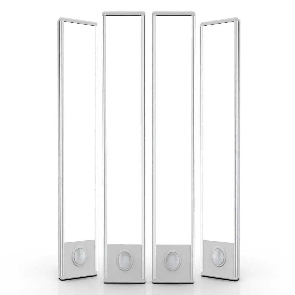 

Under Cabinet Lighting, 4 Pa Motion Sensor Light Indoor, Wirel Usb Rechargeable Magnetic Closet Lights, 58 Led Under Counter