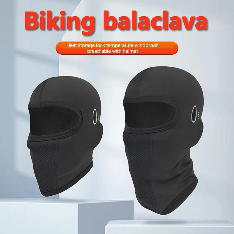 Winter Outdoor Sports Thermal Face Mask MTB Bike Cycling Balaclava Windproof Head Cover Motorcycle Helmet Liner Warm Headwear