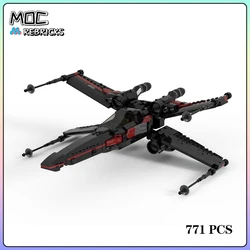 Space War MOC Xwing New Type Starfighters Building Block DIY Assemble Show Model Sets Children Christmas Toys Gifts