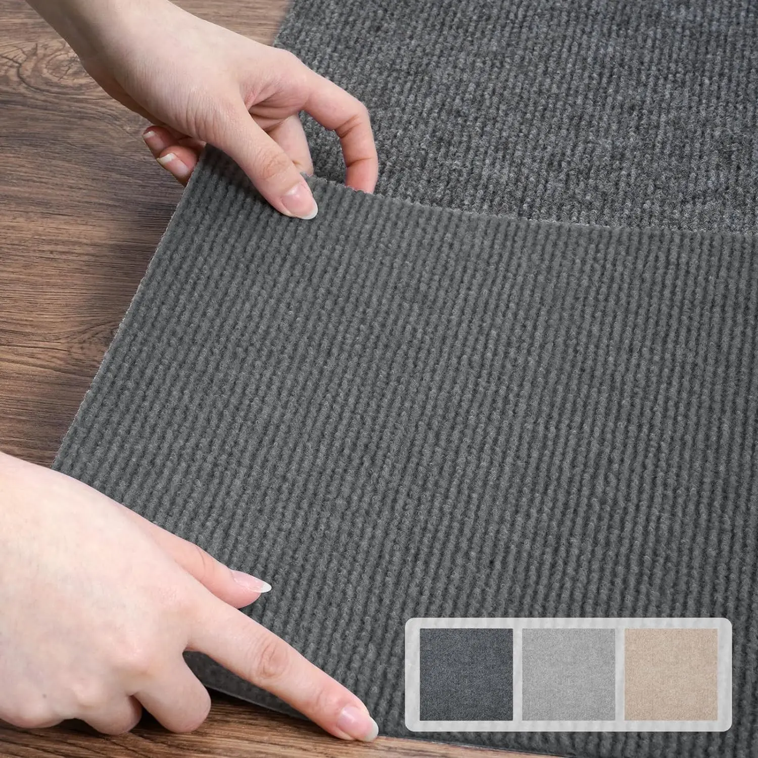 20pcs Self-adhesive Carpet 30x30cm Peel And Stick Soft Removable Sticker For DIY Home Furnishing Wall Tile Bedroom Living room