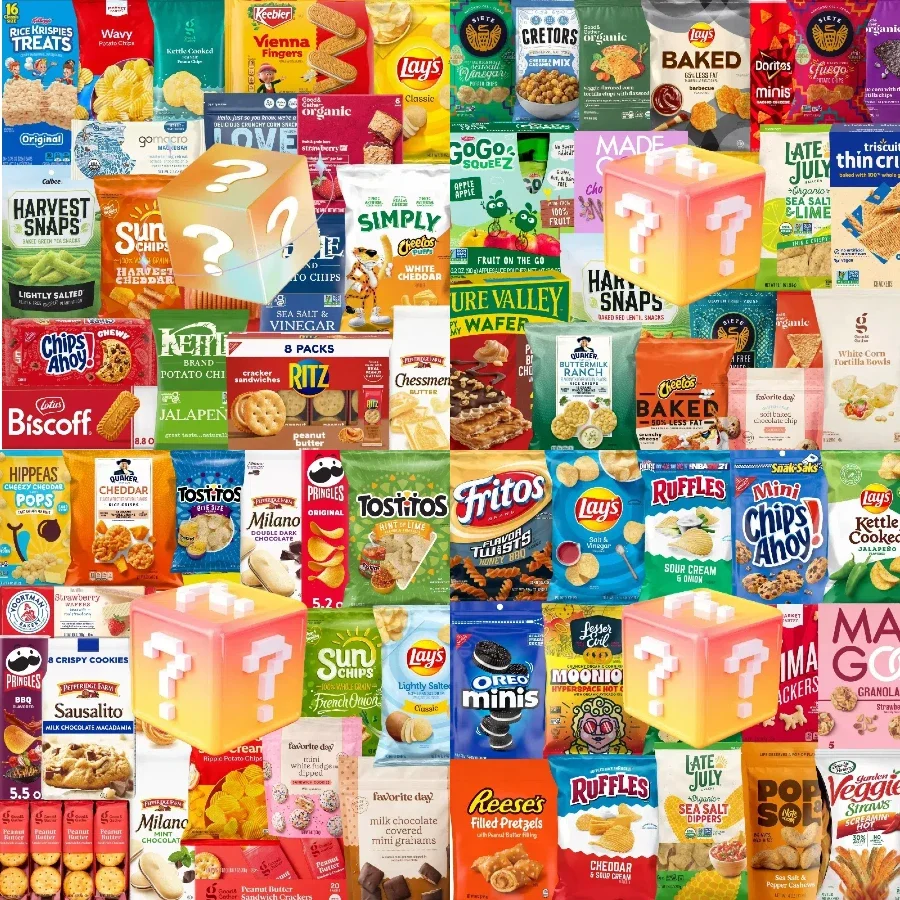 

Surprise snack blind boxes, rich variety, random shipment, surprise upon opening the box, happiness never repeats!