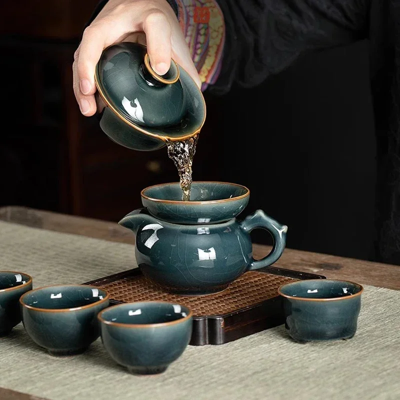 Kitchen Luxury Tea Set Matcha Bowl Chinese Ceremony Coffee Travel European Tea Set Living Room Juego De Te Home Decorationgs