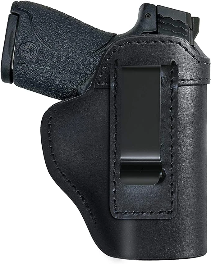 

Тактическая кожаная кобура для пистолета IWB для S&W M&P Shield Glock 17, 19, 22, 32, 33, 43 Springfield XD и XDS Plus, все аналогичные пистолеты