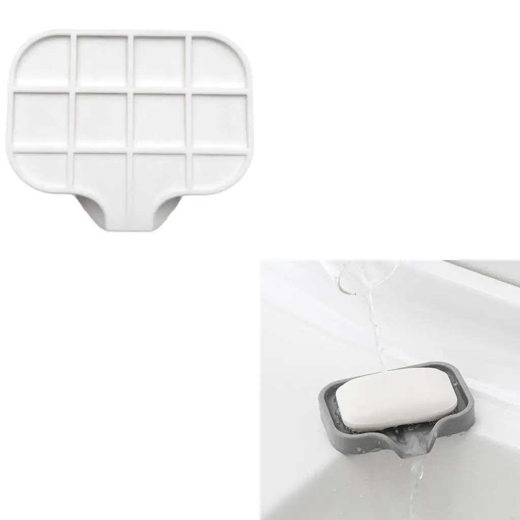 

Portable Travel Soap Dish Soap Holder Silicone Creative Soap Box Home Bathroom Storage Soap Rack Container Supply B95B