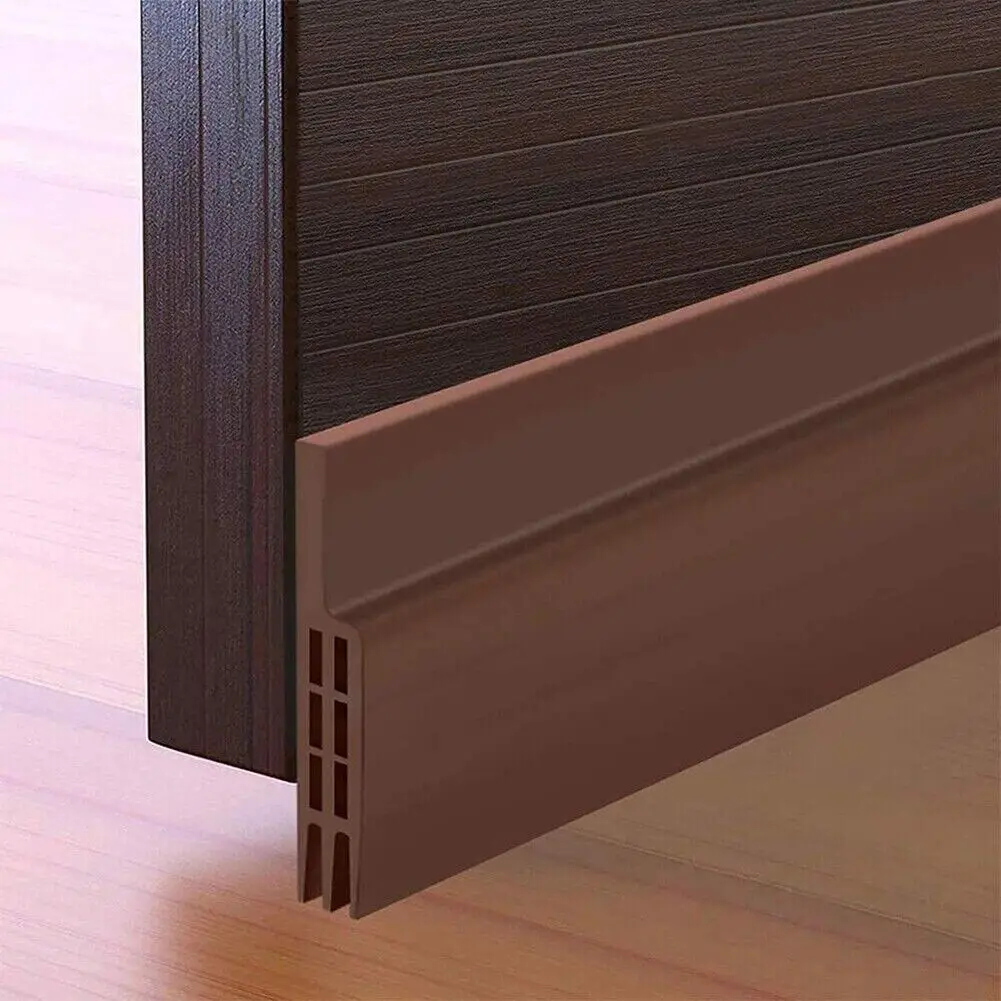 1M Internal Door Draft Excluder Strip Tape Bottom Seal Stopper Dust Stopper Guard Weatherstrip Noise Reduction Insulator Sealer