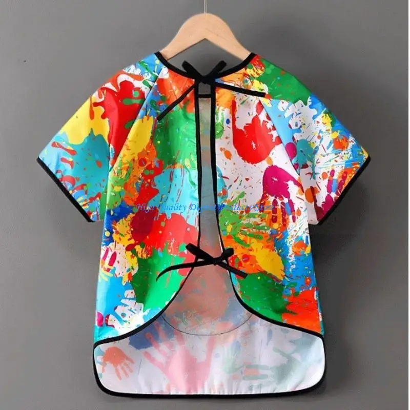 U2JE Children Painting Apron Smock with Pocket for Creative Drawing