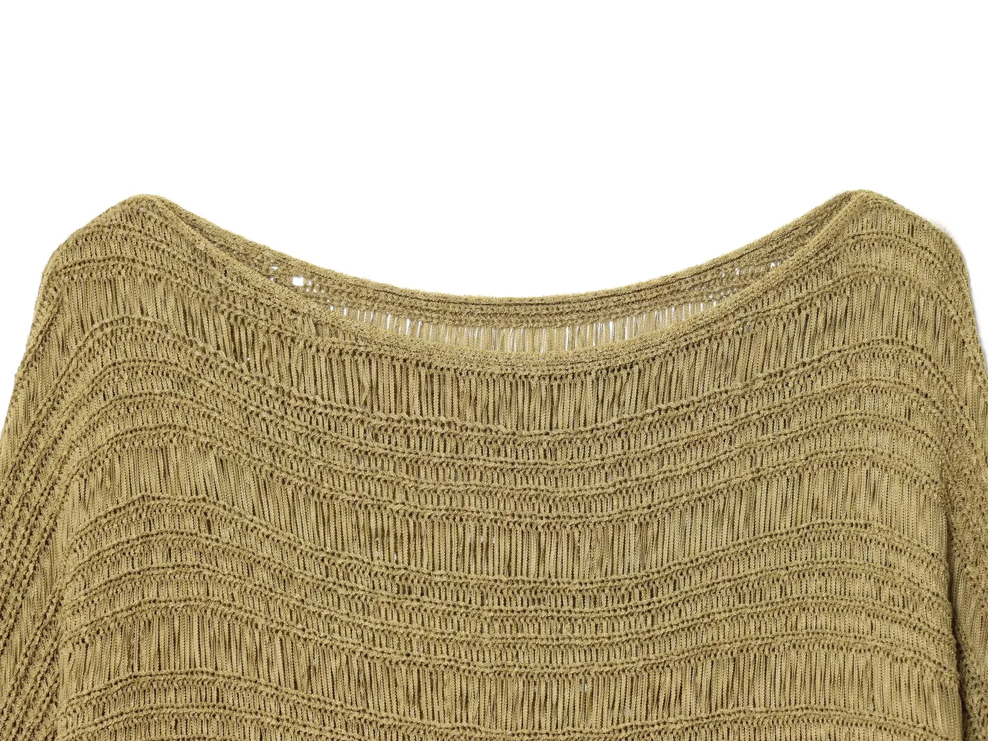 レディースカジュアルファッションワンショルダー長袖ニットセータールーズバンドスタイルシンプルプルオーバー快適な着心地