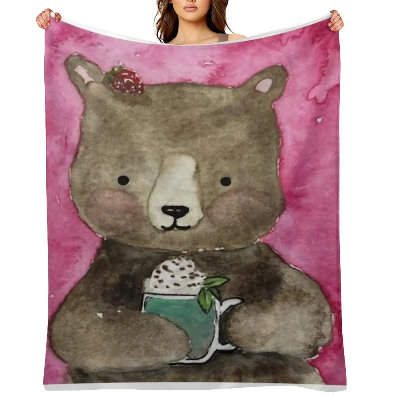 

A bear for a friend Throw Blanket Weighted Beach Blankets Sofas Of Decoration Bed Fashionable Blankets