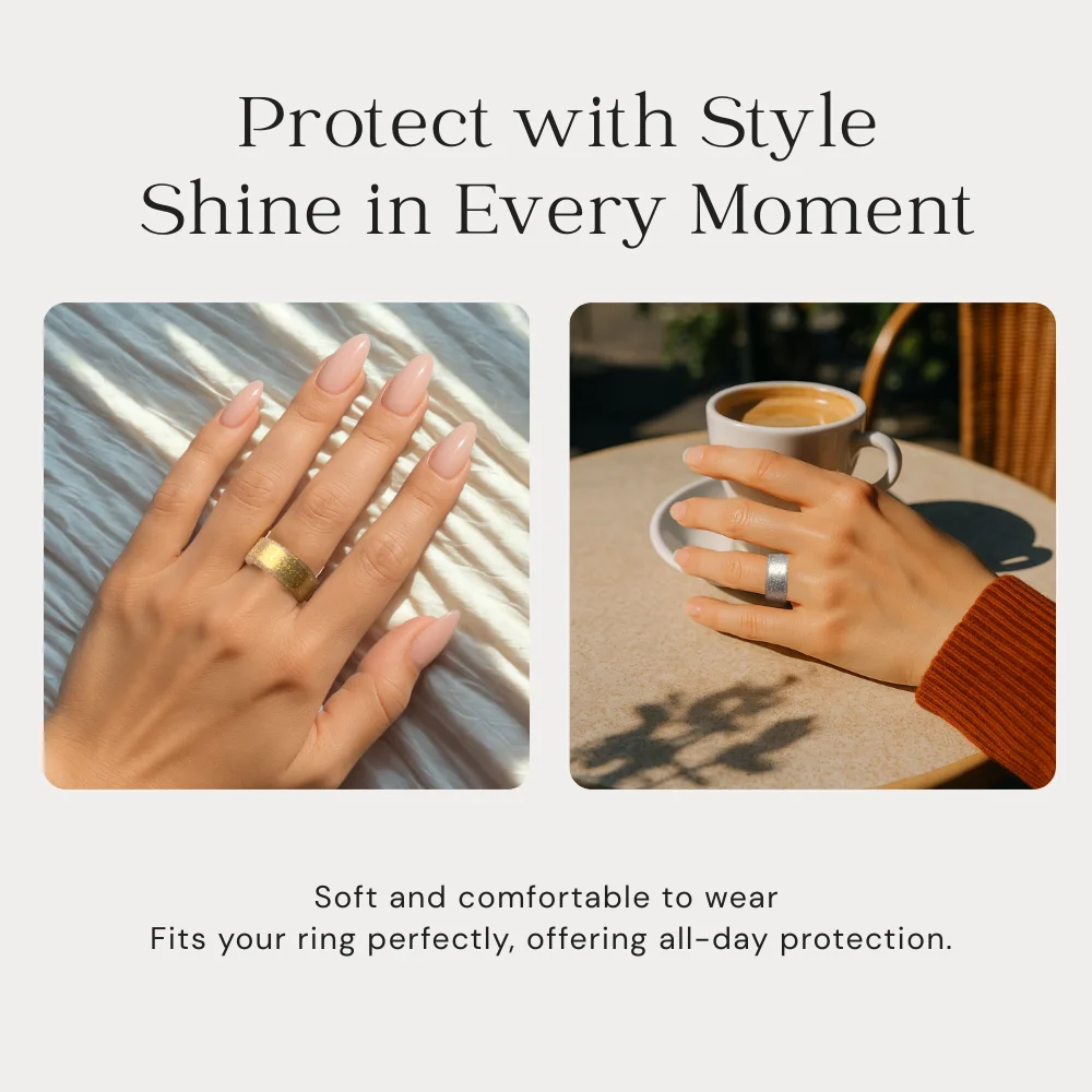 ฝาครอบแหวนซิลิโคนใส 6 ชิ้น ใช้ได้กับแหวน Oura และ Samsung ป้องกันรอยขีดข่วน ยืดหยุ่น ใส ป้องกันการกระแทก เหมาะสำหรับการออกกำลังกาย