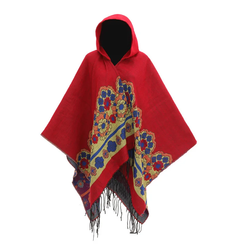 floral-woven-split-shawl-acrylic-export-ready-stock-hat-cape-amazon-scarf-blanket-poncho