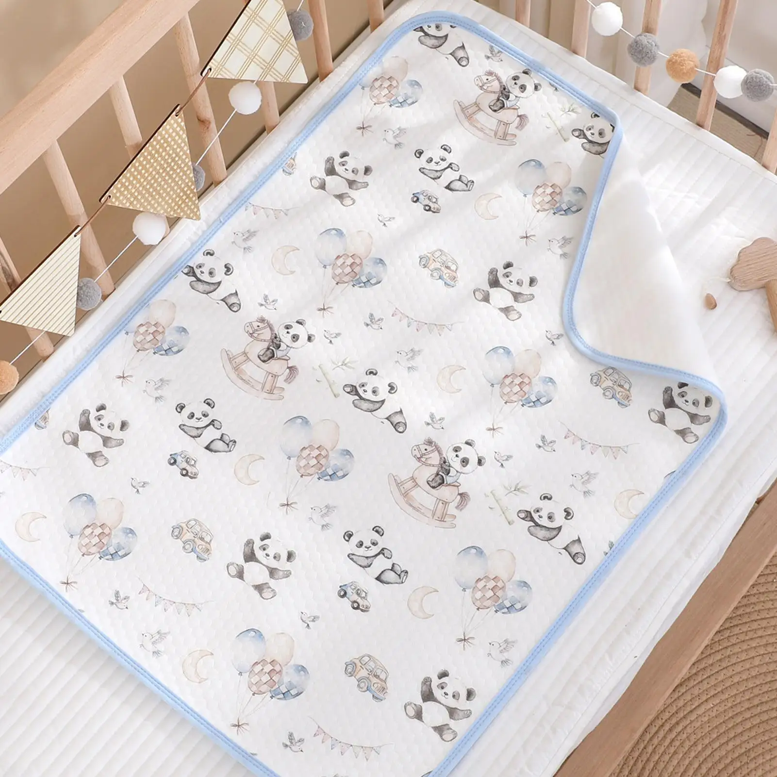 Changing Mat Waterproof Reusable Washable Soft Breathable Large Liners Diaper Changing Pad Cover For Kids Girl Boys Home Night