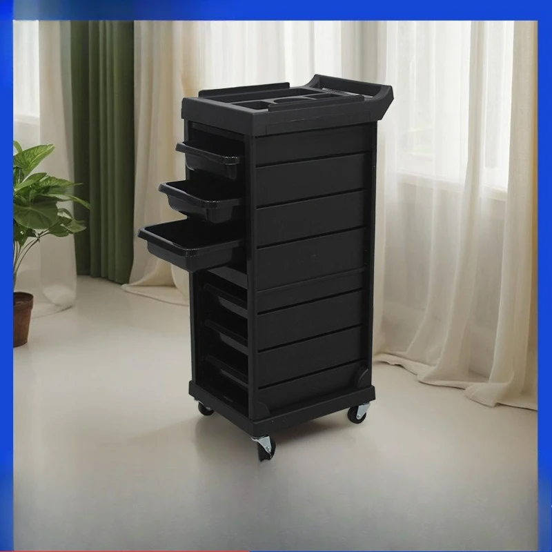 Barber Shop Tool Cabinet Cart Hair Salon Beauty Cart Perm Dyeing Bar Cart Hair Tool Storage Shelf