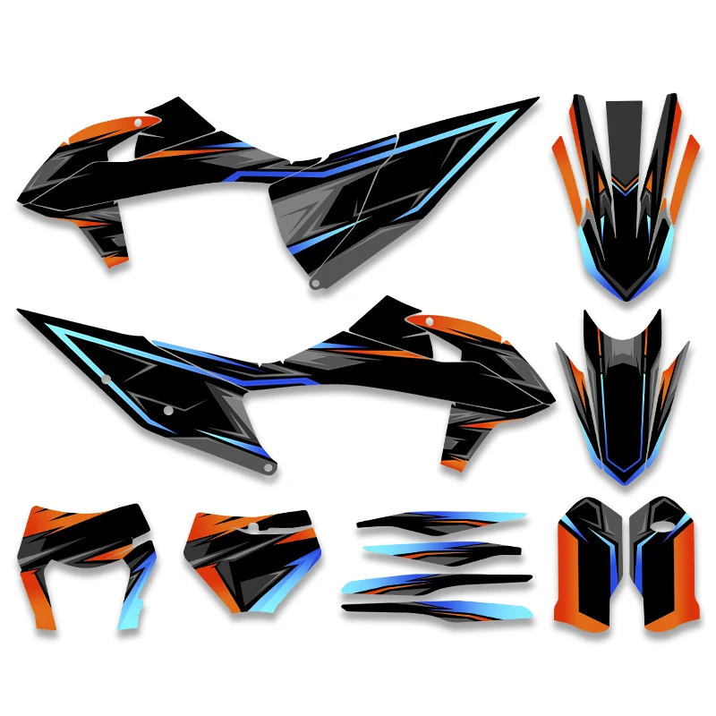 SPACE For KTM SX SXF 19-22 EXC EXCF 125 250 300 450 20-23 MOTO Motorcycle Graphics Decals Stickers Kits Number Name