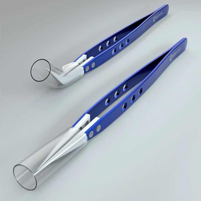 Pinzette in ceramica MIJING isolamento antistatico pinze resistenti alle alte Temperature pinze diritte curve di precisione strumenti di riparazione