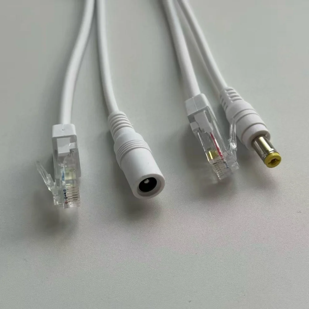 كابل POE الطاقة السلبية عبر كابل محول إيثرنت POE الفاصل RJ45 حاقن وحدة إمداد الطاقة لكاميرا IP #2