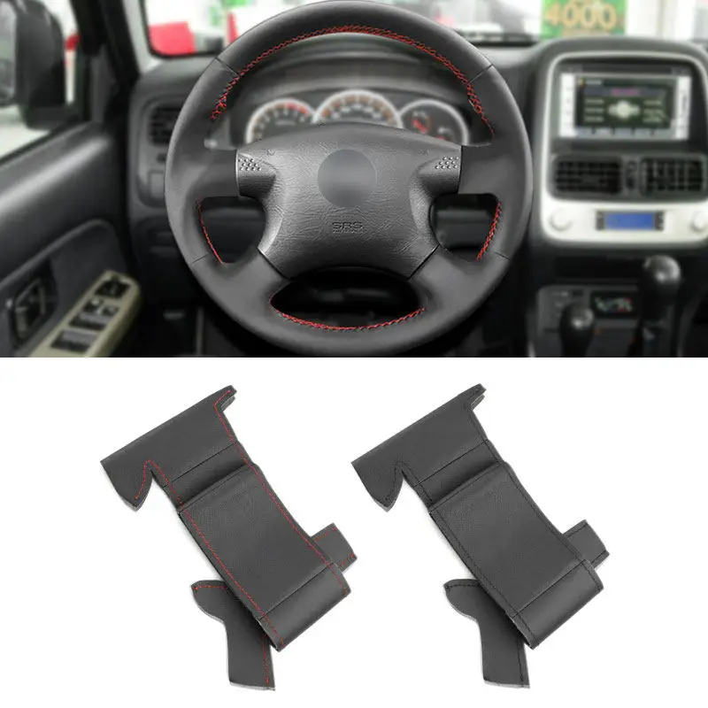 For Nissan X-Trail (T30) Almera (N16) Primera (P12) Terrano 2 Paladin Pathfinder Car Interior Steering Wheel Leather Cover Trim