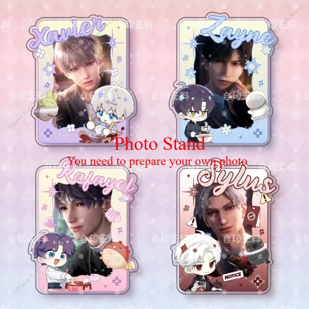 Gra 2025 Miłość i Głębokie Kosmosy Zayne Sylus Rafayel Xavier Anime Akrylowa Przezroczysta Karta Cosplay Kreskówka Dekoracja na Biurko