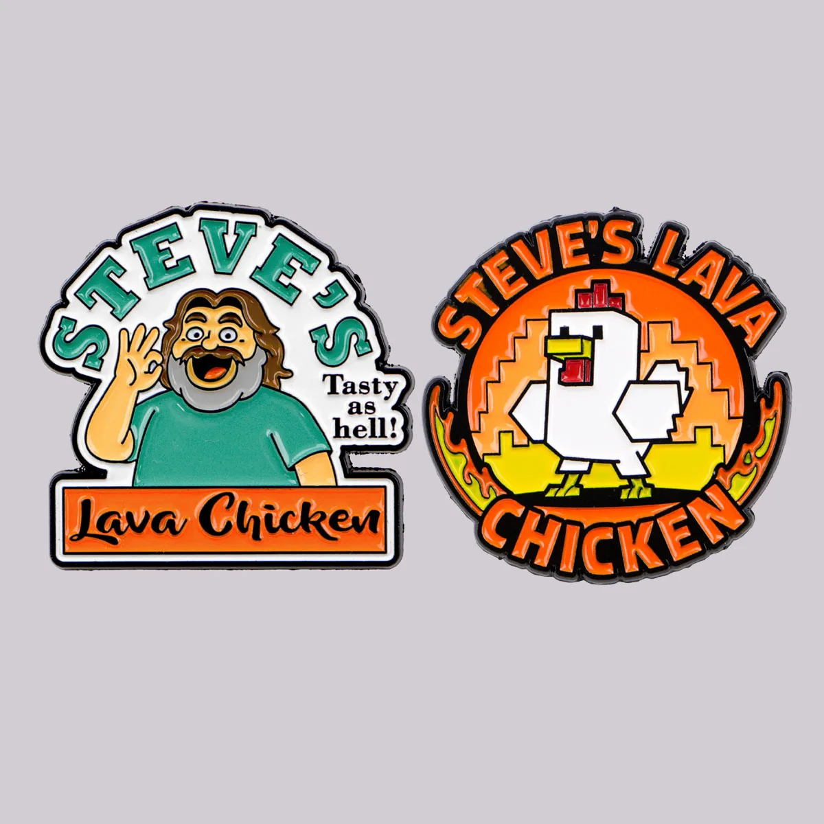 Cartoon Pixel Chicken Enamel Pin Game Brooch Pines Lapel Pins Badge on Backpack Clothing Accessories Fashion Jewelry Gift