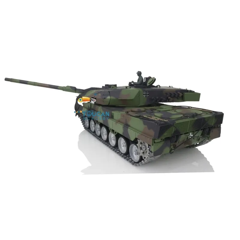 Toucan Heng Lungo 1/16 TK7.0 Leopard2A6 RC Carro Armato Giocattoli 3889 Tracce In Metallo Ruote Barile Recoil BB Airsoft Fumo Radiocomando Panzer