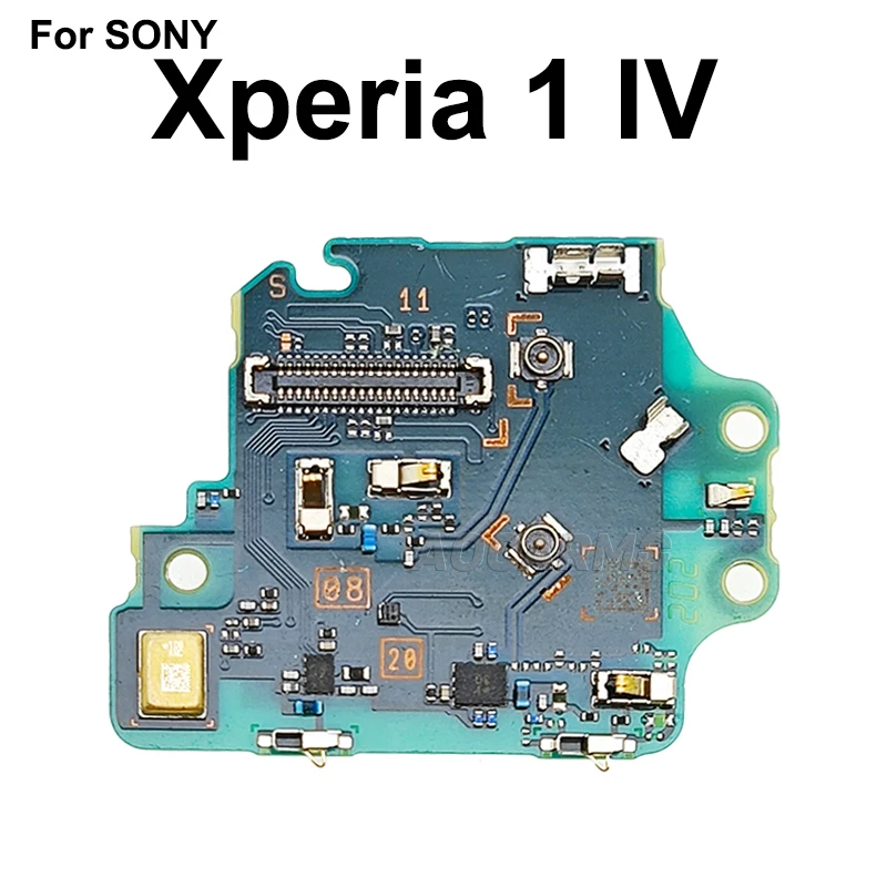 Aocarmo For Sony Xperia 1 IV XQ-CT72 X1IV SIM Card Reader Bottom Microphone Antenna Connector Board Repair Part