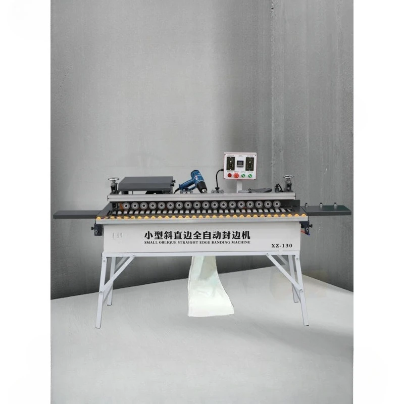 

Miniature automatic oblique straight edge banding machine woodworking furniture wood board curved straight line polishing