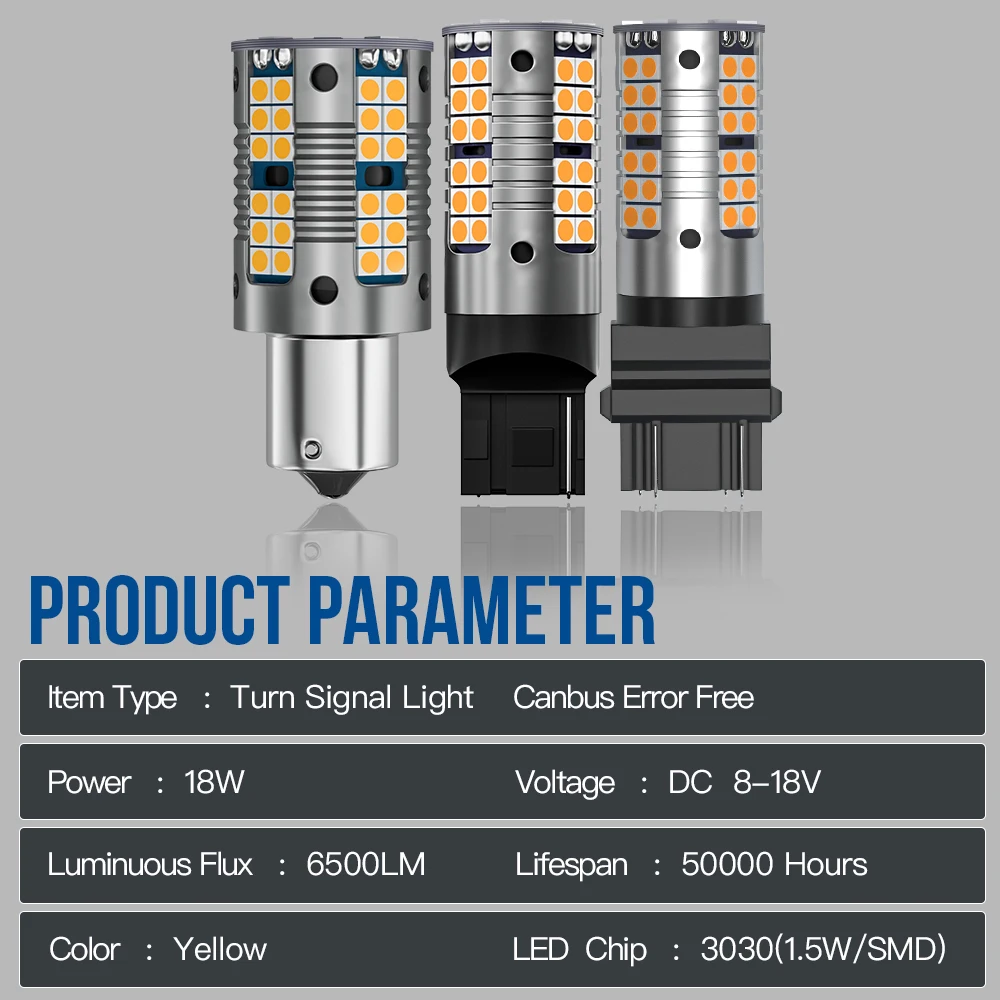 Luz LED de señal de giro para Toyota Urban Cruiser, accesorios de lámpara Blub, Canbus, 2007-2016, 2008, 2009, 2010, 2011, 2012, 2013, 2014, 2015, 2 uds.