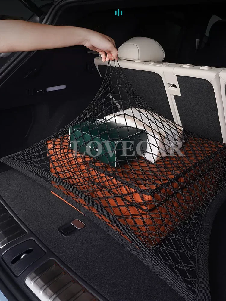 for BYD Seagull 2025 2024 2023 Rear Trunk Storage Mesh Back Seat Storage Bag Interior Accessories