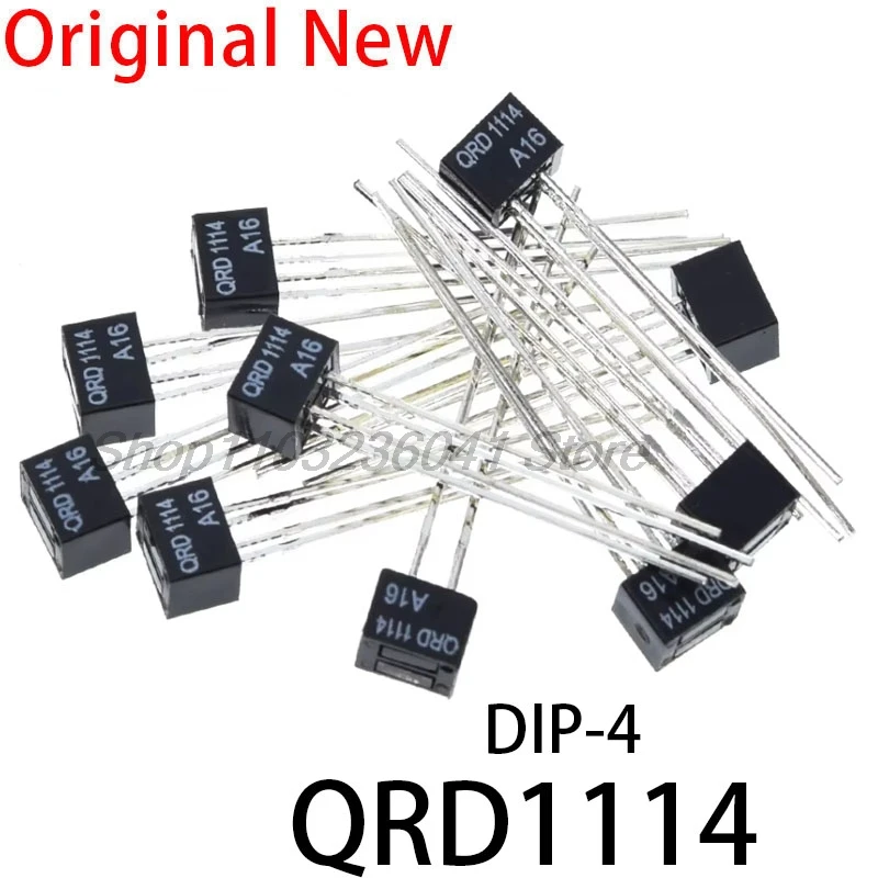 10PCS QRD1114 RD1114 D1114 1114 DIP-4 REFLECTIVE OBJECT SENSOR Optical intermittent sensor photoelectric switch analog output