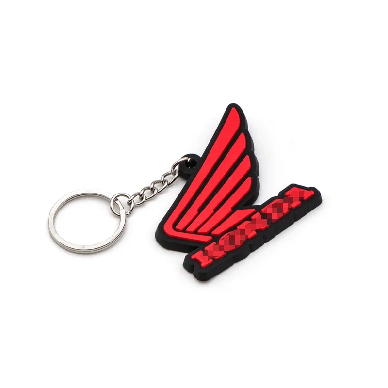 Motorcycle Keychain Rubber Keyring Logo Key Chain 3D Sign Key Ring Helmet Keydiy Boots Shoes Model Accessories for Honda Moto