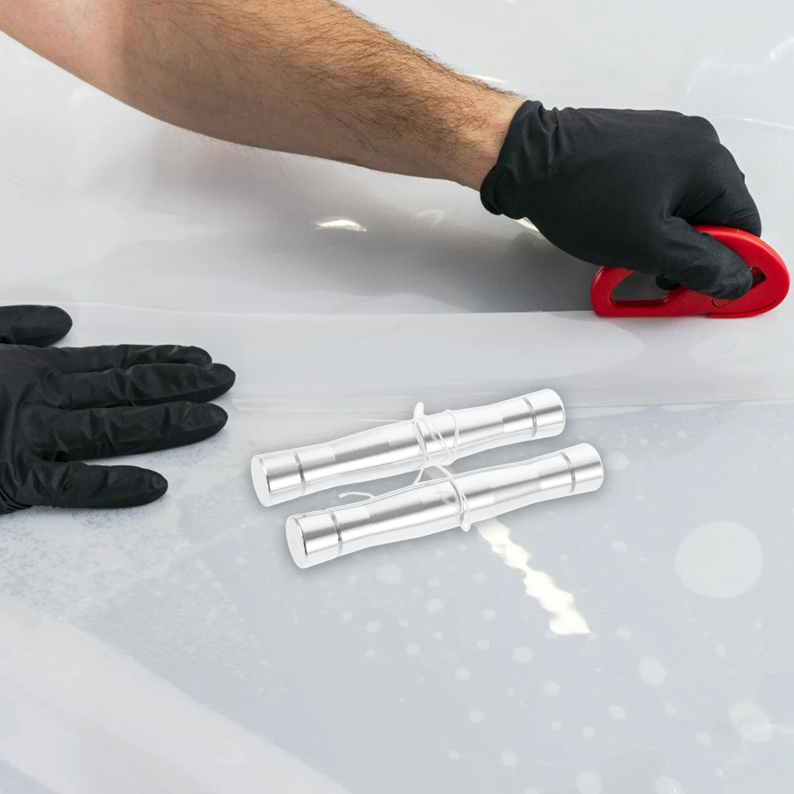 

1 set 1 Set Car Badge Removal Tool Kit For Efficient Sign Film Removal Durable Strong Non-Damage Scraper Auto Tool