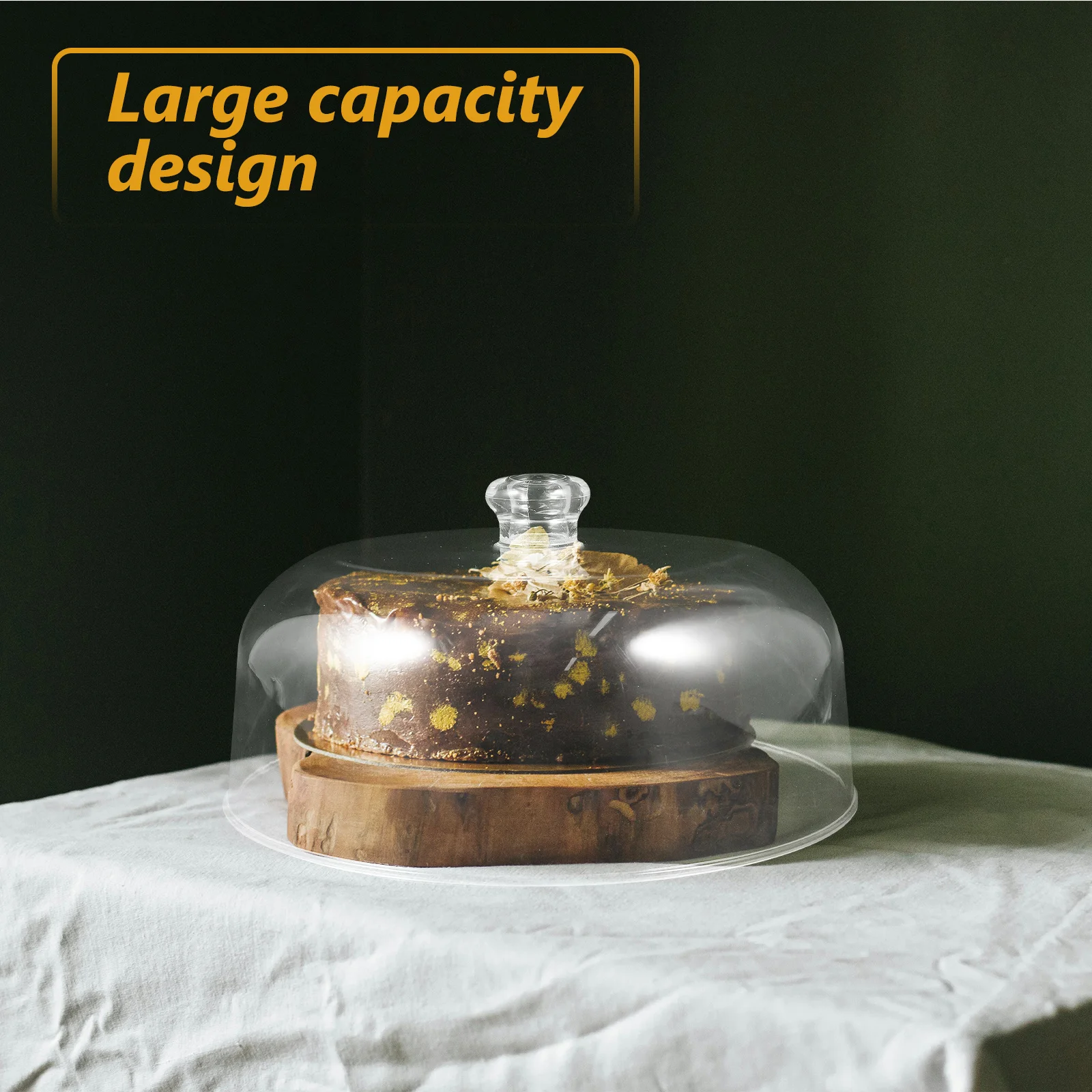

Clear Plastic Cake Dome Reusable Food Covers for Cake Stand Dessert Display Protective Food Dome Dish Plate Covers