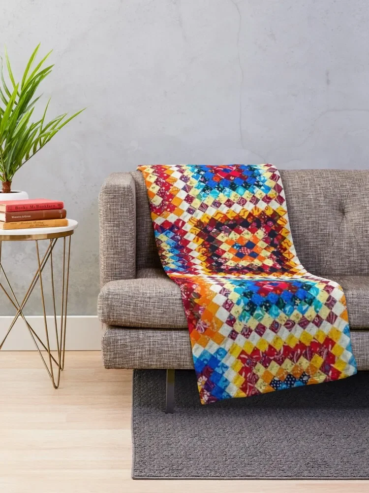 patchwork Throw Blanket funny gift Giant Sofa Thermals For Travel Flannels Blankets