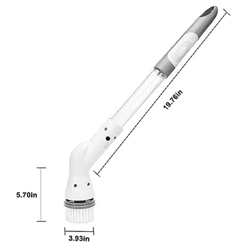 فرشاة أرضية ذات مقبض طويل لتنظيف البلاط والمساحة وأجهزة الحمام والفرش وفرش التنظيف الكهربائية المتينة