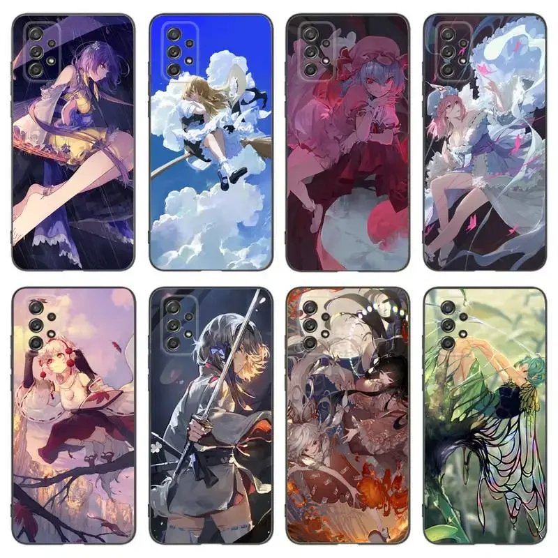 TouHou Project Phone Case For Samsung A91 80 70 53 42 32 30 20 A50 30S 50S 21S 20S A20E Black Case