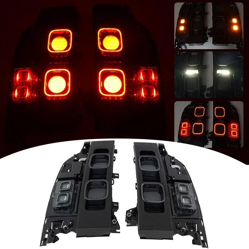 

New Pair for 2020-2024 Land Rover Defender Black LED Tail Light LR164871 LR147946 Left and Right Side