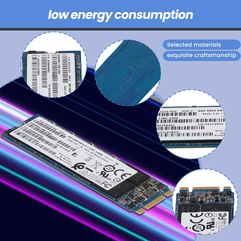 128GB M.2 SATA SSD 2280 SSD Internal Solid State Drives For Desktop Laptop Computer SSD