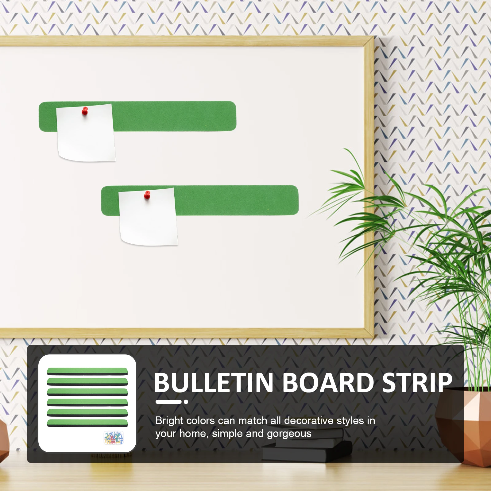 

1 set 1 Set Felt Bulletin Board Strips Memo Wall Decor Adhesive Pin Boards For Home Office School Wall Accessories Easy