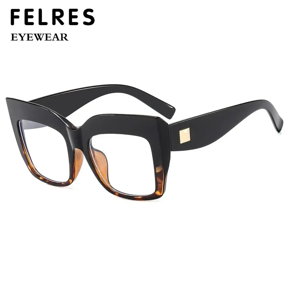 Luxury Brand Photochromic Square Transparent Glasses Frame Oversized Eyeglass For Women Reading Glasses Presbyopia Eyeglasses