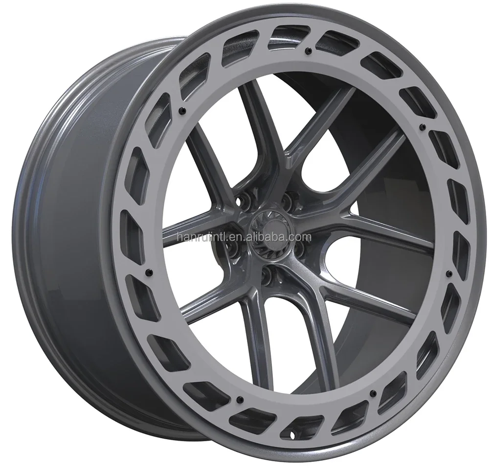 

6061-t6 aluminium alloy 5x112 rims 5x114.3 wheels 20 inch 2-piece luxury forged car wheels