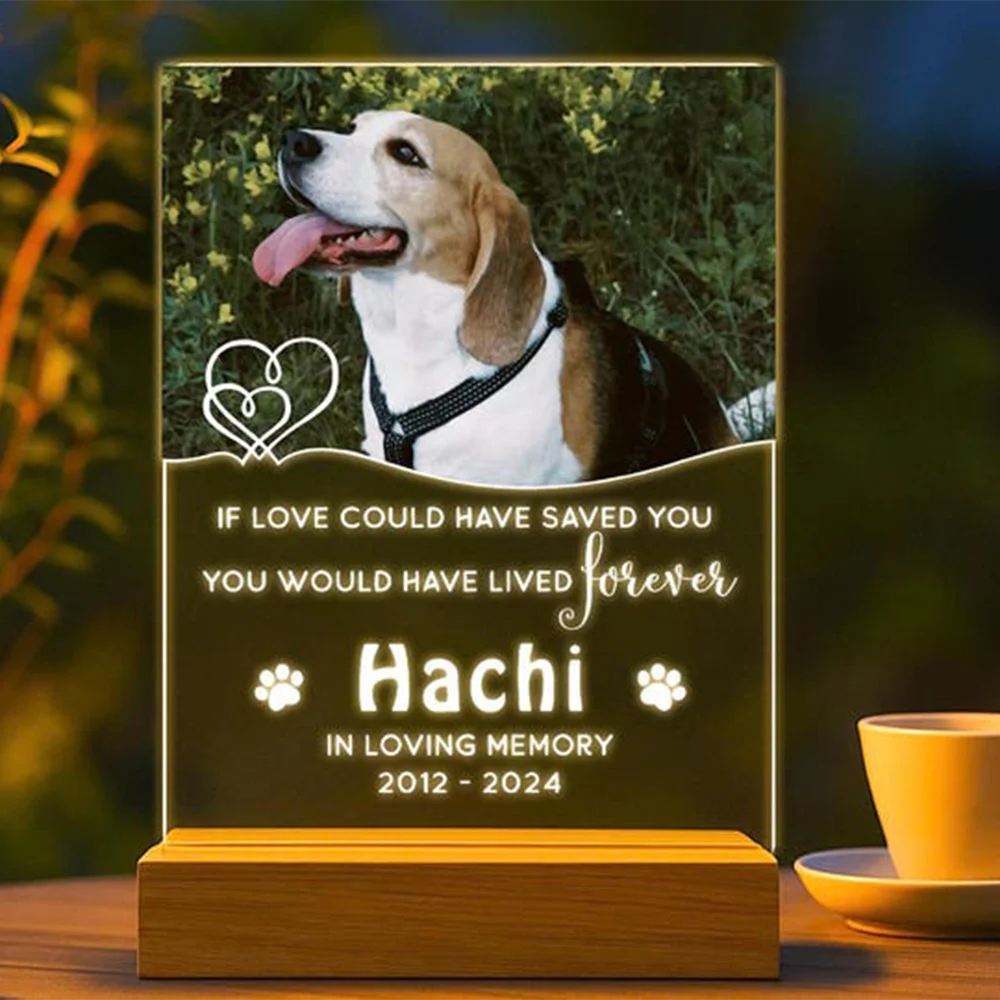 

Персонализированный светодиодный светильник с фото, светильник с изображением собаки, милый ночник с рисунком, декоративный светильник для спальни и гостиной