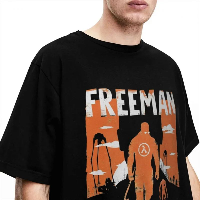 Haikyuu T shirt the Freeman Halflife cotton T-shirts half life trendy cool tshirt men Beach basic casual short sleeve top tees