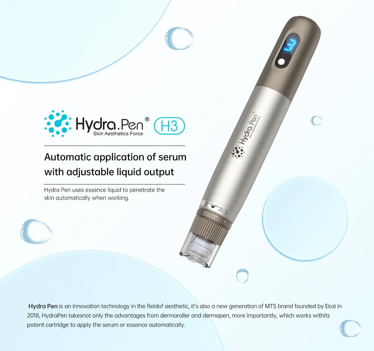 Hydra Pen H3 Wireless  Derma Pen Professional Microneedling Mesotherapy Facial Skin Care Dr.pen Device